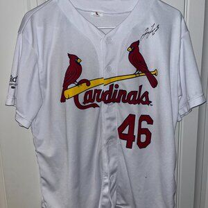 St Louis Cardinals Baseball White Jersey Youth XL #46 Goldschmidt -Tavarez Auto?